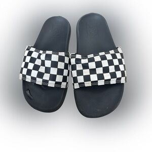 Vans Checkered Slide Sandals - size 4Y
